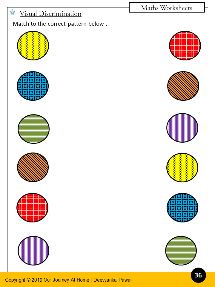 Printable Matching Colors Worksheets (24-30 Months) - Ira A06